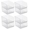 mDesign Kitchen Plastic Storage Organizer Bin with Open Front - 8 Pack